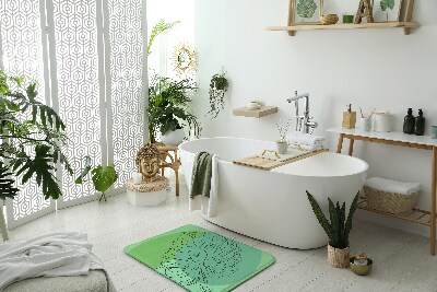 Tapis bain Feuilles de monstera