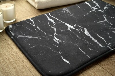 Tapis de bain Marbre noir