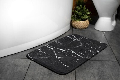 Tapis de bain Marbre noir