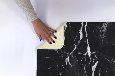 Tapis de bain Marbre noir