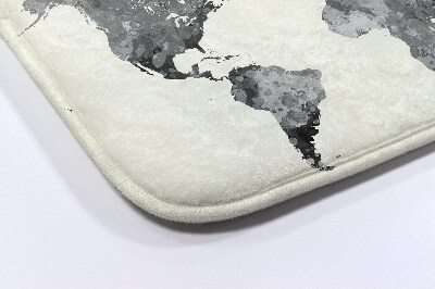 Tapis salle de bain Carte du monde
