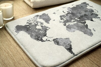 Tapis salle de bain Carte du monde