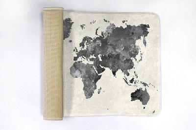 Tapis salle de bain Carte du monde