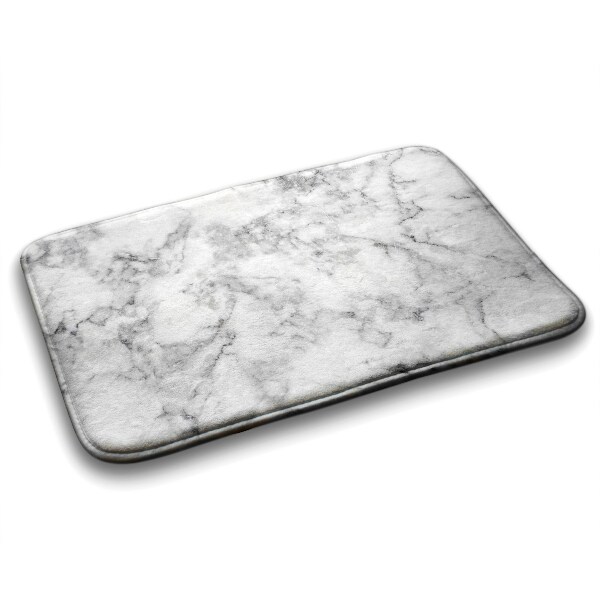 Tapis de salle de bain Marbre blanc