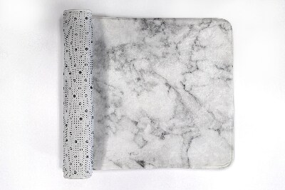 Tapis de salle de bain Marbre blanc