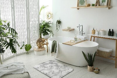 Tapis de salle de bain Marbre blanc