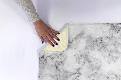 Tapis de salle de bain Marbre blanc
