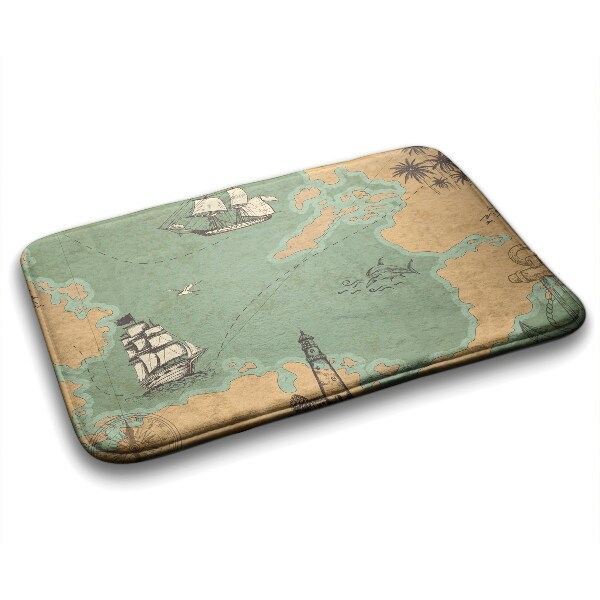 Tapis de bain Ancienne carte
