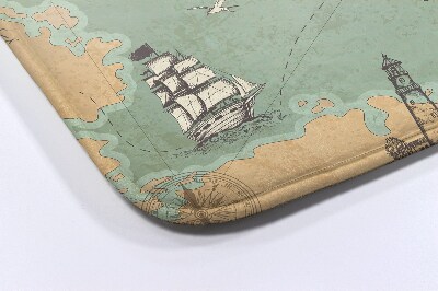 Tapis de bain Ancienne carte