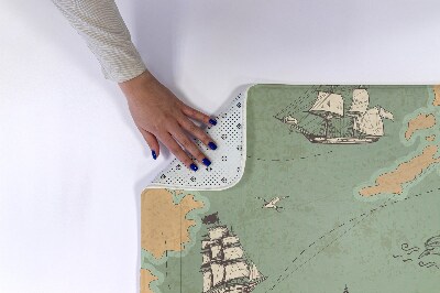 Tapis de bain Ancienne carte