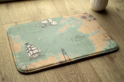 Tapis de bain Ancienne carte