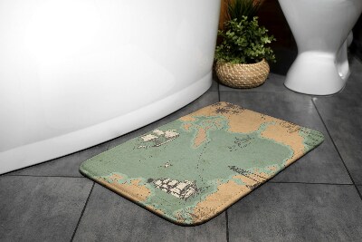 Tapis de bain Ancienne carte
