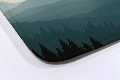 Tapis salle de bain Montagnes et forêts
