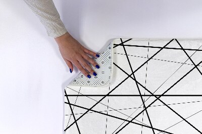 Tapis de salle de bain Lignes géométriques