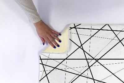 Tapis de salle de bain Lignes géométriques