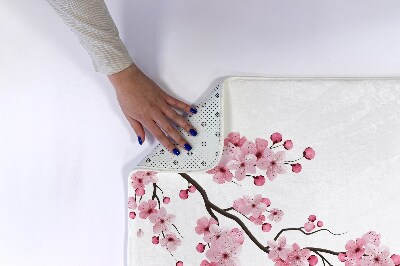 Tapis bain Fleurs de cerisier japonais