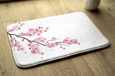 Tapis bain Fleurs de cerisier japonais
