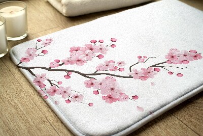 Tapis bain Fleurs de cerisier japonais