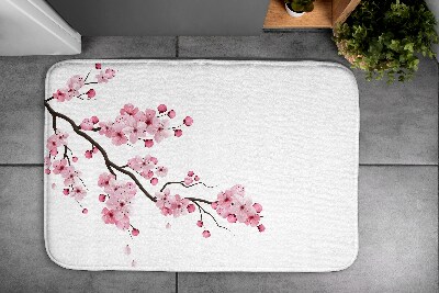 Tapis bain Fleurs de cerisier japonais