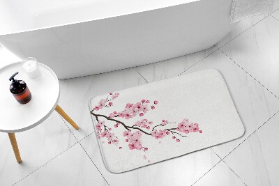 Tapis bain Fleurs de cerisier japonais