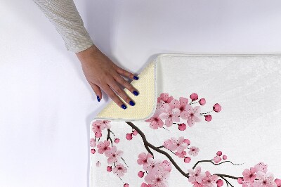 Tapis bain Fleurs de cerisier japonais