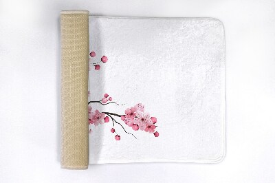 Tapis bain Fleurs de cerisier japonais
