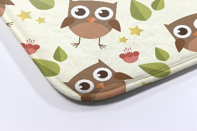 Tapis de bain Hiboux oiseaux