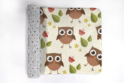 Tapis de bain Hiboux oiseaux