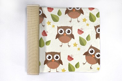 Tapis de bain Hiboux oiseaux