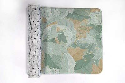 Tapis bain Les feuilles de la plante