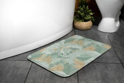 Tapis bain Les feuilles de la plante