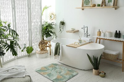 Tapis bain Les feuilles de la plante