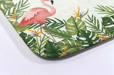 Tapis salle de bain Oiseaux flamants roses