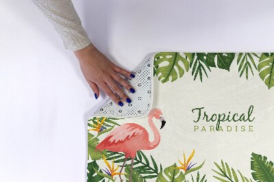 Tapis salle de bain Oiseaux flamants roses