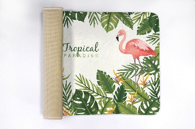 Tapis salle de bain Oiseaux flamants roses
