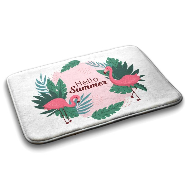 Tapis de salle de bain Flamants roses oiseaux