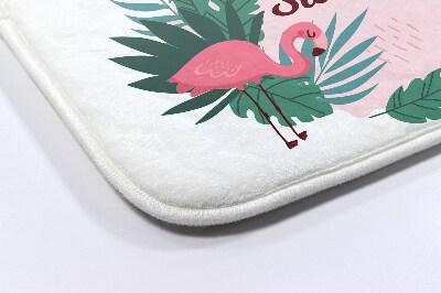 Tapis de salle de bain Flamants roses oiseaux