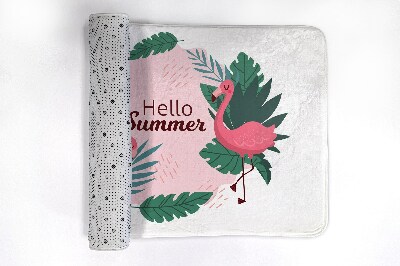 Tapis de salle de bain Flamants roses oiseaux