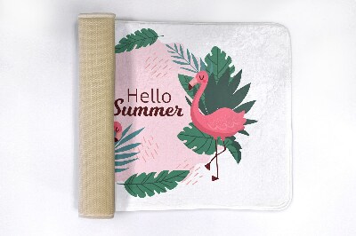 Tapis de salle de bain Flamants roses oiseaux