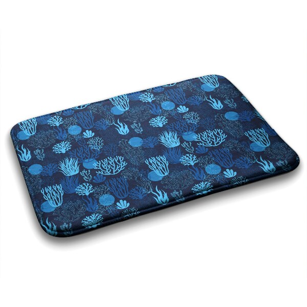 Tapis bain Récif de corail bleu