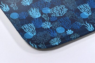 Tapis bain Récif de corail bleu