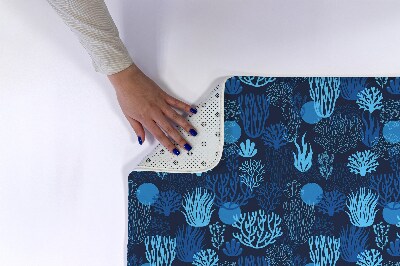 Tapis bain Récif de corail bleu