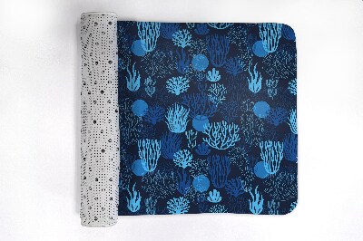 Tapis bain Récif de corail bleu