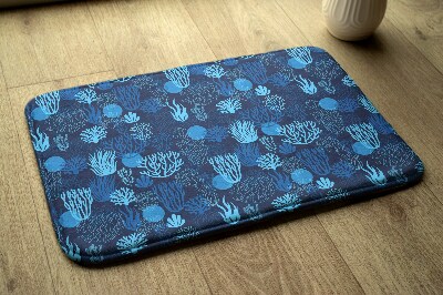 Tapis bain Récif de corail bleu