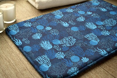 Tapis bain Récif de corail bleu
