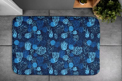 Tapis bain Récif de corail bleu