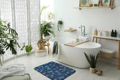Tapis bain Récif de corail bleu