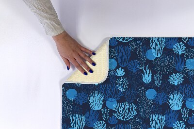 Tapis bain Récif de corail bleu
