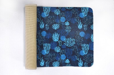 Tapis bain Récif de corail bleu
