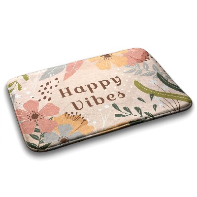 Tapis salle de bain Motif floral
